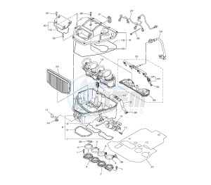 YZF R1 1000 drawing INTAKE