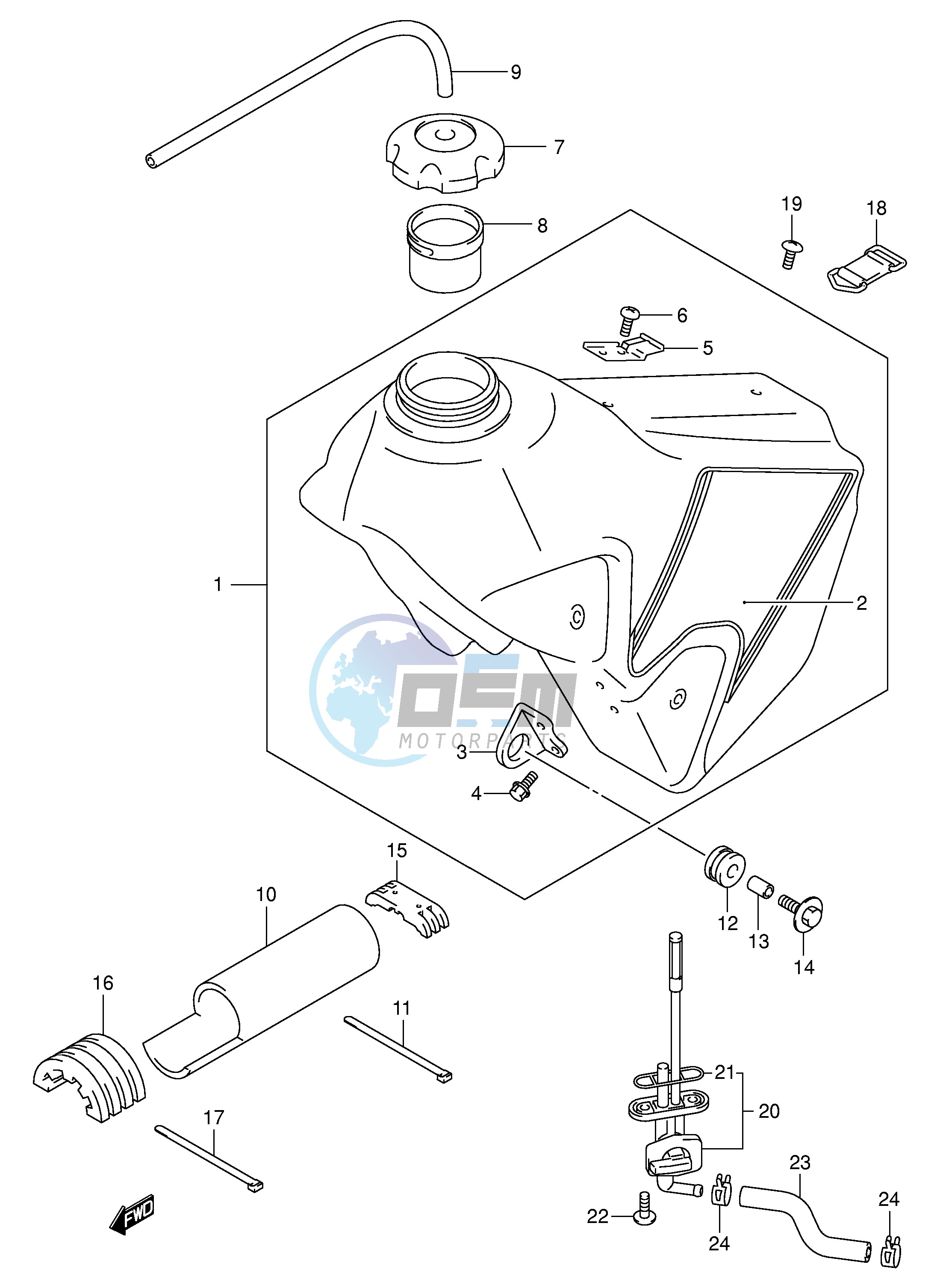 FUEL TANK (MODEL K1)