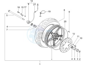 Runner 50 SP drawing Front wheel