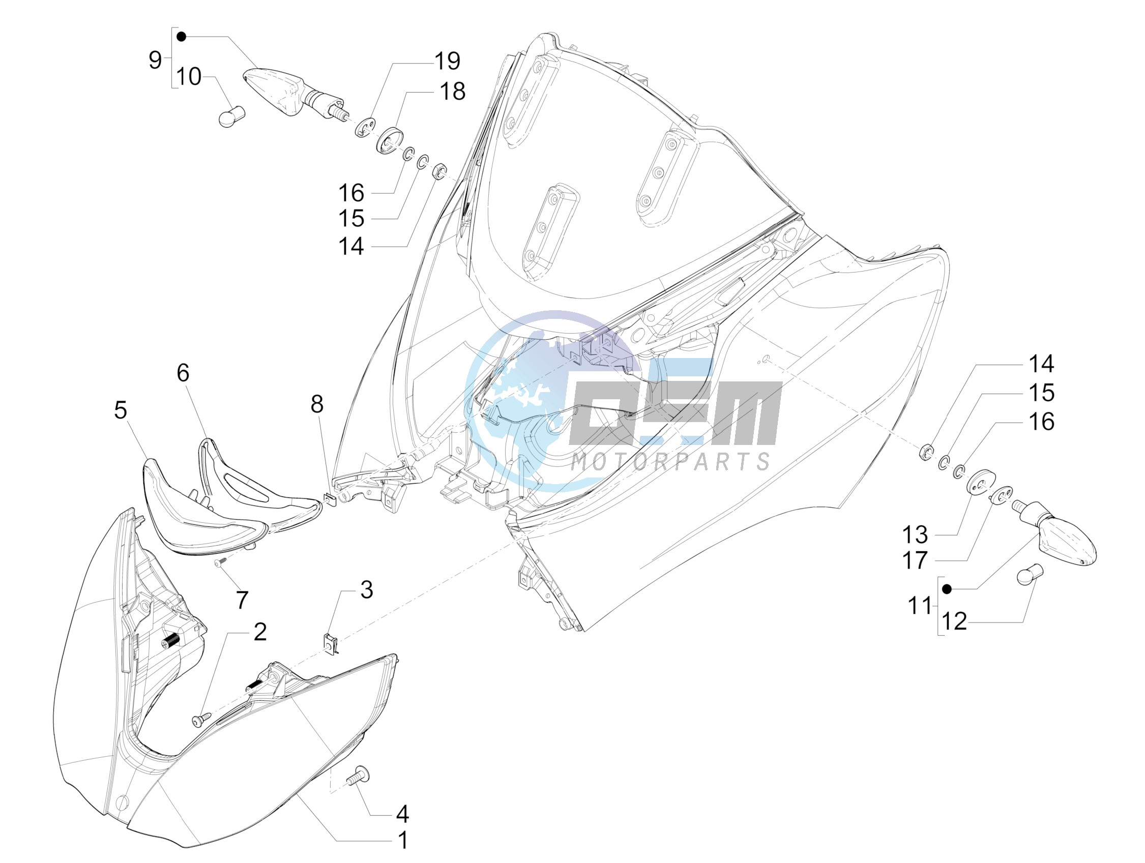 Front headlamps - Turn signal lamps