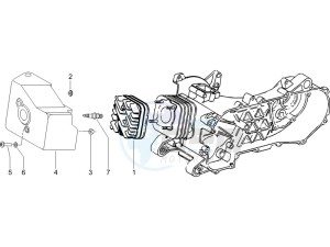 Fly 50 2t drawing Cylinder head cover