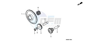 TRX250XC drawing STARTING GEAR