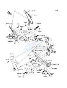 ER-6n ER650A7F GB XX (EU ME A(FRICA) drawing Footrests