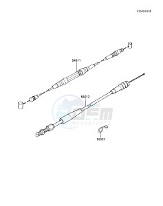 KX 125 E [KX125] (E1) [KX125] drawing CABLES