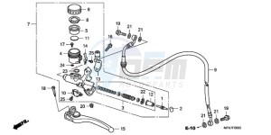 CB1000RA UK - (E / MPH) drawing CLUTCH MASTER CYLINDER