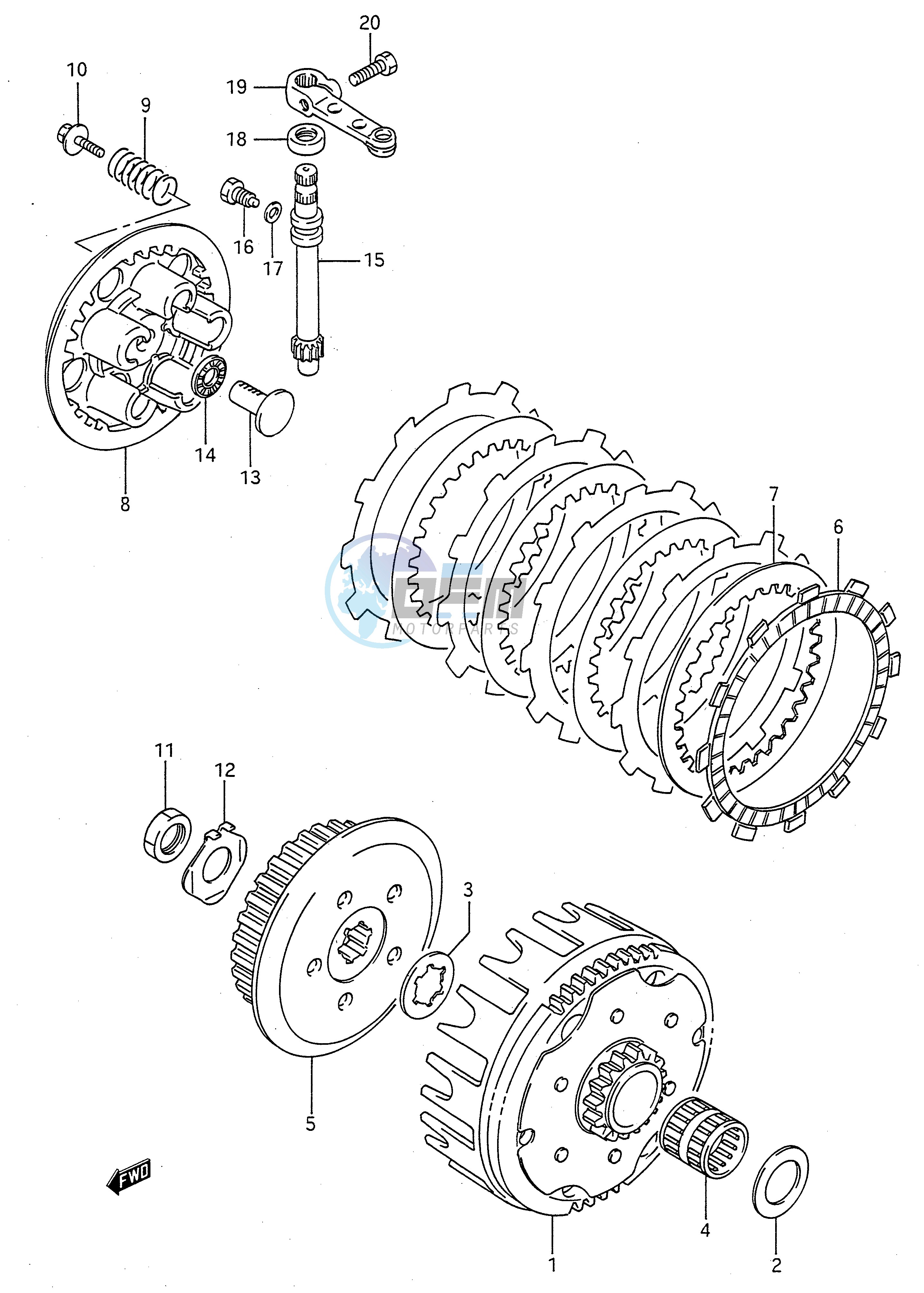 CLUTCH (MODEL K L M N P R S)