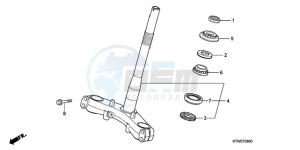 SH300AR9 UK - (E / ABS MKH SPC) drawing STEERING STEM