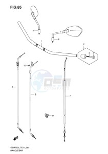 GSR750 ABS EU drawing HANDLEBAR