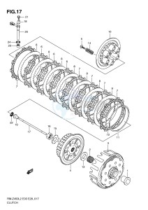 RM-Z450 (E3) drawing CLUTCH