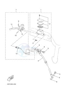 CS50 JOG R (2ADD 2ADD 2ADD) drawing FRONT MASTER CYLINDER