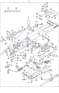 DF 50A drawing Tiller Handle High Thrust