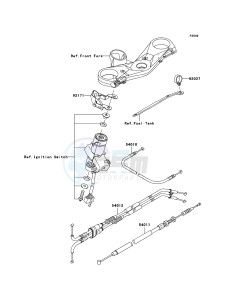 NINJA ZX-10R ZX1000D7F FR GB XX (EU ME A(FRICA) drawing Cables