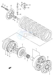 GSX-R750W (E28) drawing CLUTCH