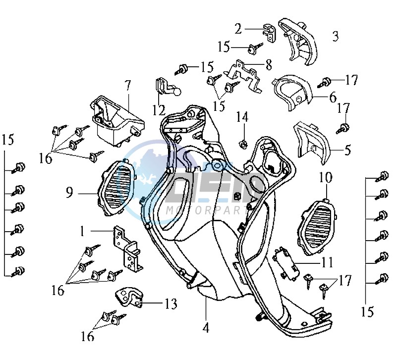 COWLING INNER FR PLATE