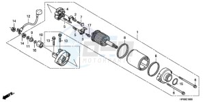 TRX700XX9 Australia - (U) drawing STARTER MOTOR