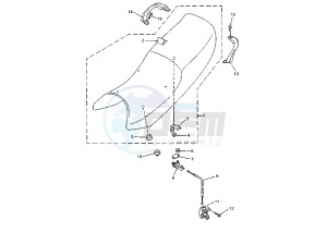 YZF R THUNDER CAT 600 drawing SEAT