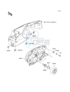 EX 650 A [NINJA 650R] (A6F-A8F) A8F drawing HEADLIGHT-- S- -