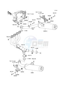 ZX 1400 A [NINJA ZX-14] (A6F-A7FA) A7FA drawing MUFFLER-- S- -