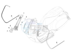 GTS 300 HPE 4T-4V IE ABS E4 (EMEA) drawing Front shield