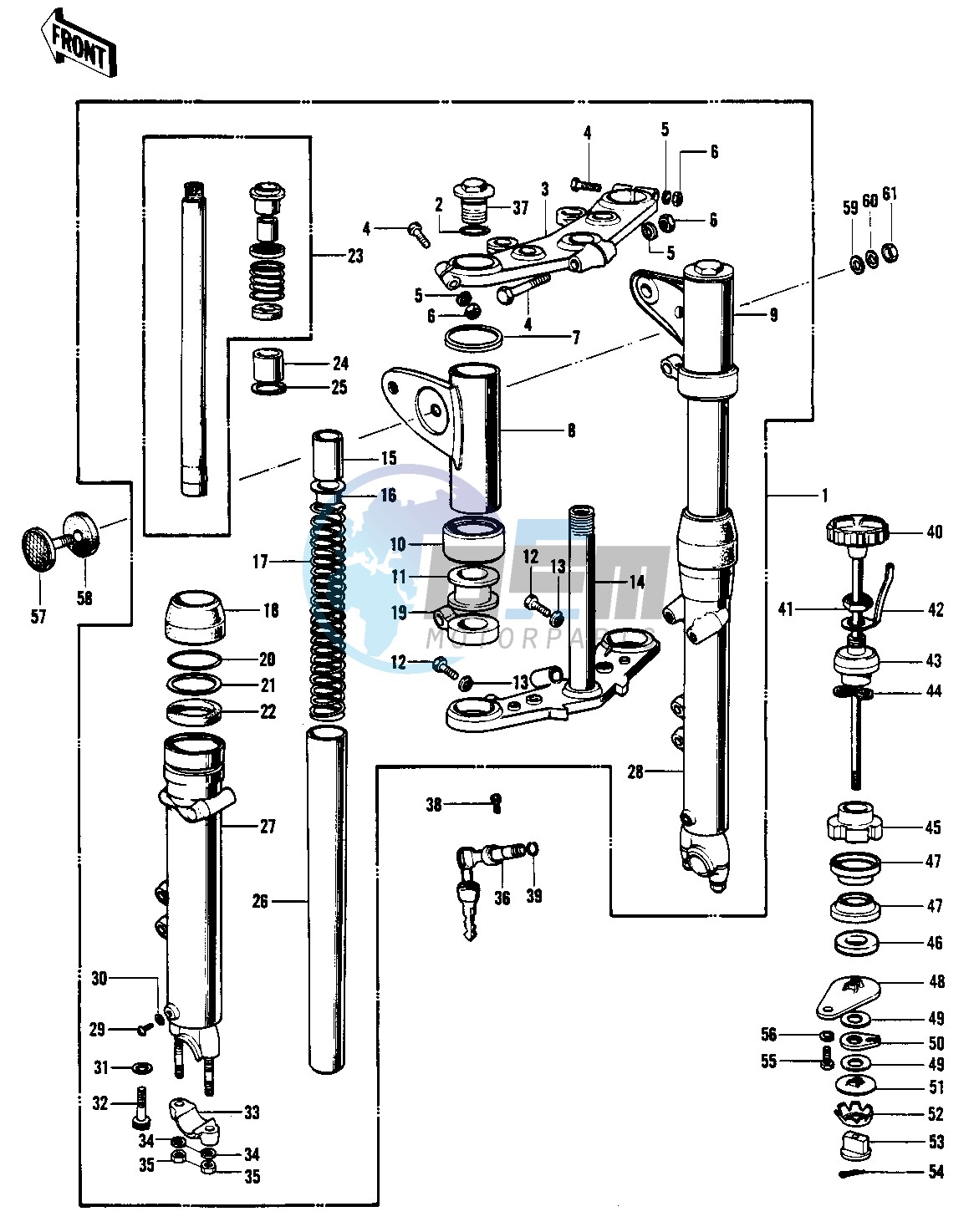 FRONT FORK -- H1-B- -