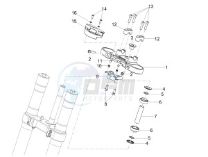 TUONO 125 4T E4 ABS (APAC) drawing Steering