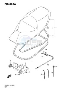 UH125 ABS BURGMAN EU drawing SEAT