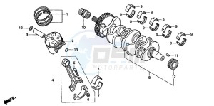 CB600F2 HORNET S drawing CRANKSHAFT/PISTON