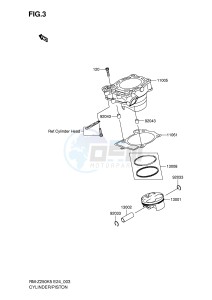 RM-Z250 (E24) drawing CYLINDER PISTON