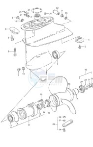 DF 9.9 drawing Gear Case