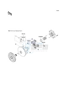 KVF 650 F [BRUTE FORCE 650 4X4I] (F6F-F9F ) F6F drawing OPTIONAL PARTS-- DRIVE CONVERTER- -