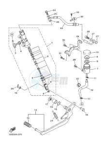 XJ6N 600 XJ6-N (NAKED) (20SF) drawing REAR MASTER CYLINDER