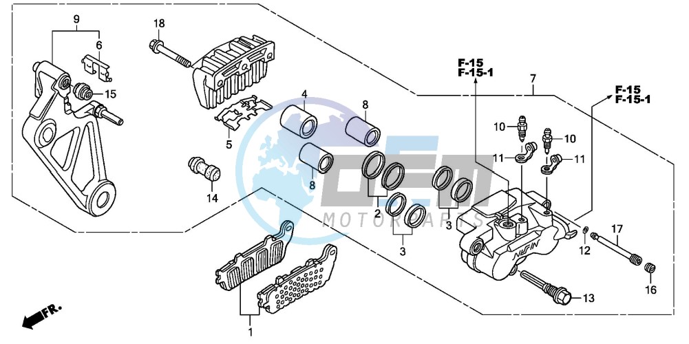 REAR BRAKE CALIPER