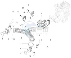 Nevada Classic 750 drawing Throttle body