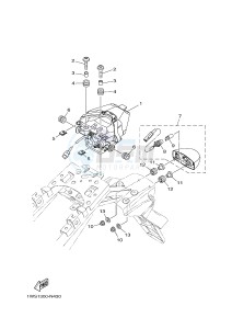 MT07A MT-07 ABS 700 (1XB9) drawing TAILLIGHT