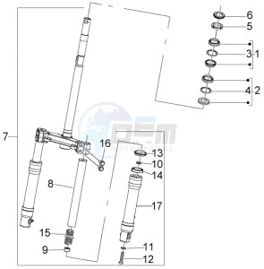 Fly 150 (USA) USA drawing Front wheel suspension