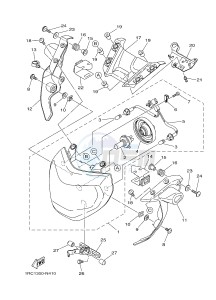 MT09A MT-09 ABS 900 (2DRR) drawing HEADLIGHT