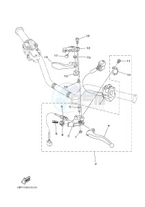 YFZ450R YFZ45YSXJ (BW29) drawing HANDLE SWITCH & LEVER