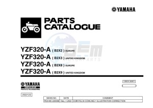 YZF320-A YZF-R3 (B2X2) drawing Infopage-1