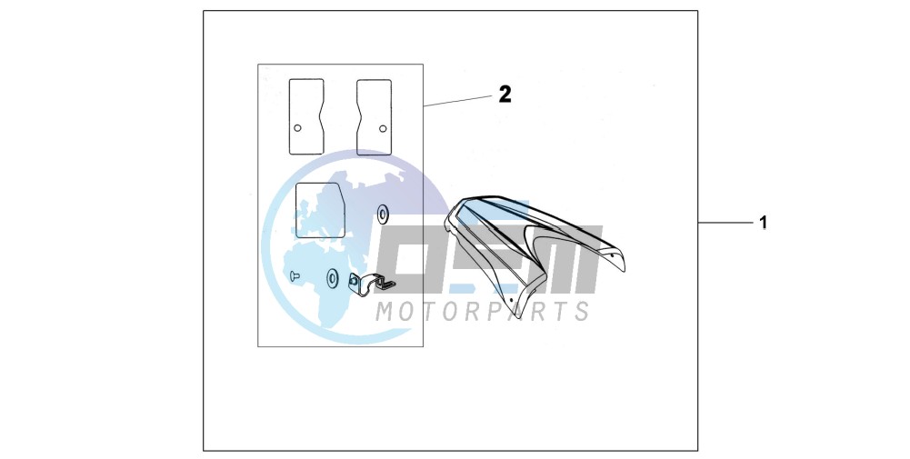 REAR SEAT COWL Y-200P