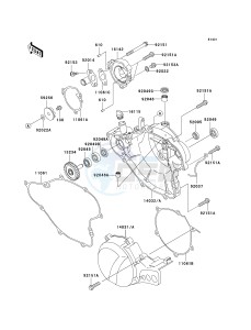 KX 65 A [KX65 MONSTER ENERGY] (A6F - A9FA) A6F drawing ENGINE COVER-- S- -