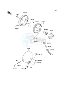 ELIMINATOR 125 BN125A6F GB XX (EU ME A(FRICA) drawing Headlight(s)(WV)