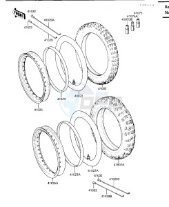 KL 650 A [KLR650] (A1-A5) [KLR650] drawing TIRE