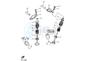 XV VIRAGO 750 drawing VALVE