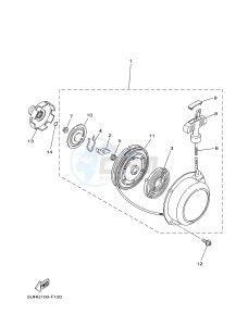 YFM350A YFM35GTXG GRIZZLY 350 2WD (B147) drawing ALTERNATE FOR ENGINE