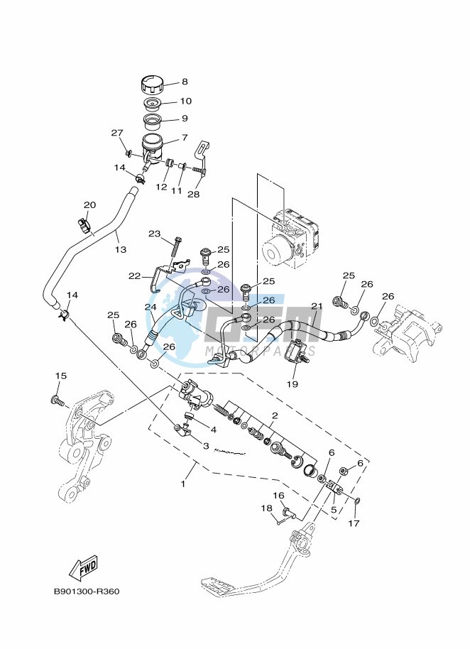 REAR MASTER CYLINDER