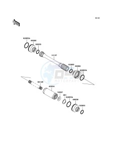 KVF750 4x4 KVF750A7F EU GB drawing Drive Shaft-Propeller