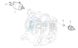 Sport City Street 125 4t 4v e3 drawing Starter motor