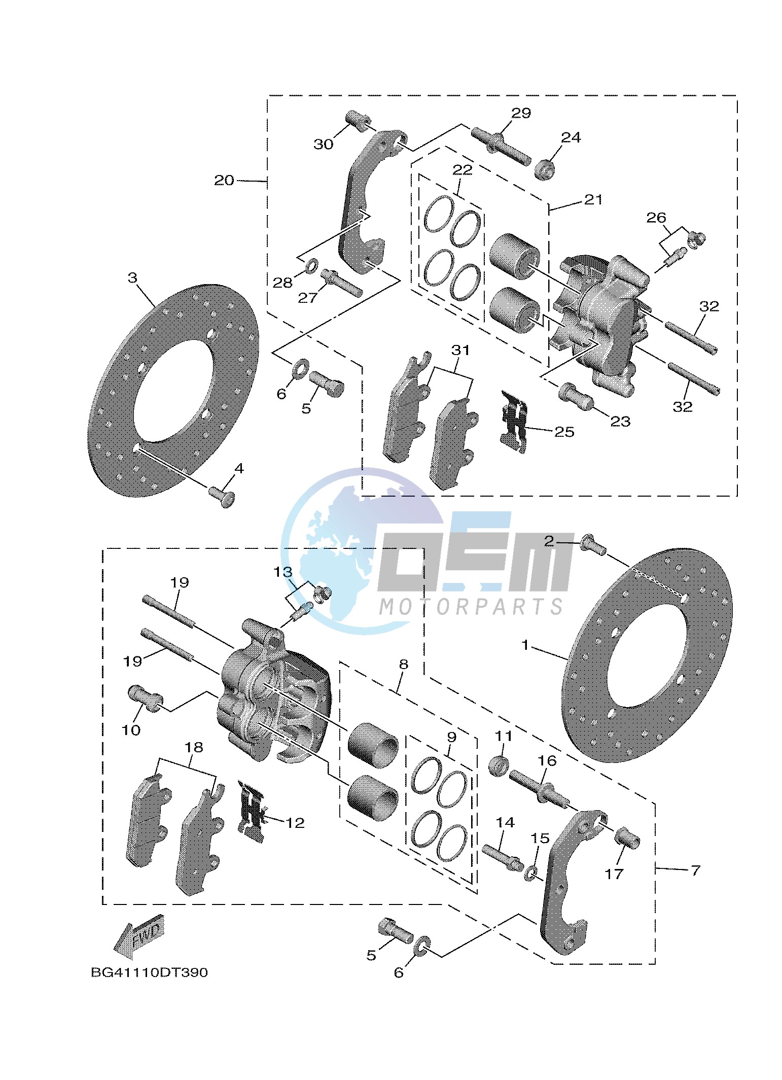 FRONT BRAKE CALIPER