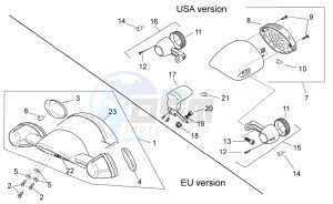 Scarabeo 100 4T e3 net drawing Tail light