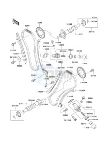 VN 1500 N [VULCAN 1500 CLASSIC FI] (N1-N3) [VULCAN 1500 CLASSIC FI] drawing CAMSHAFT-- S- -_TENSIONER